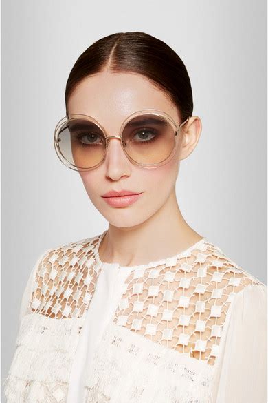 chloe glasses frames|oversized 56mm round sunglasses chloe.